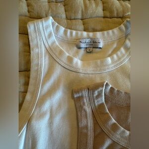 2 Michael stars tanks from this summer - Gina from Nordstrom- oat and white